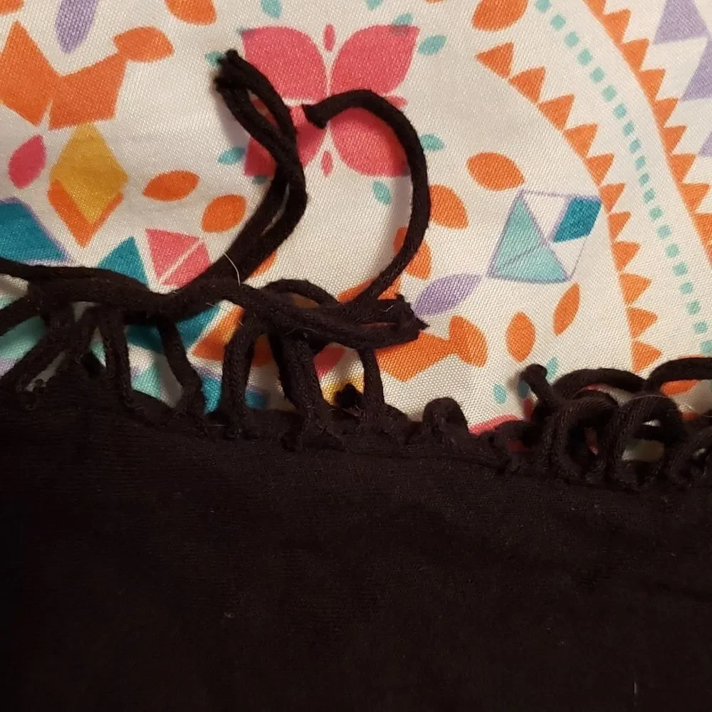 The Children's Place Blingy Black Top Girls Sz L
